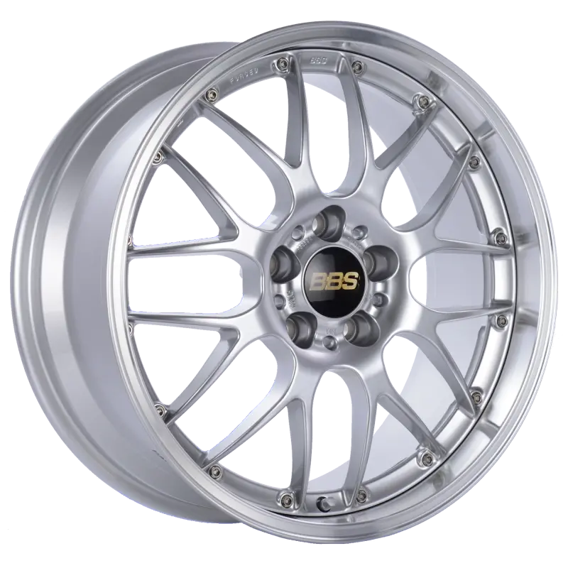 Bbs Rs-Gt Forged Alloy Wheel – 18X9.5, 5X130, Et48, 71.6Mm Cb, Diamond Silver W/ Cut Lip 1