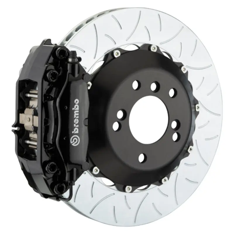 Brembo 09-13 Fx35/Fx50/14-17 Qx70 Rr Gt Bbk 4 Pist Cast 345X28 2Pc Rotor Slotted Type3-Black 1