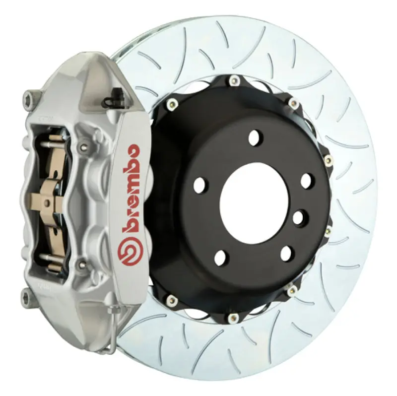 Brembo 12-15 335I/335I Xdrive Msport Brakes Rr Gt Bbk 4Pis Cast 345X28 2Pc Rtr Slot Type3-Silver 1