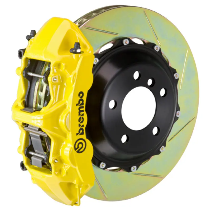 Brembo Gt Big Brake Kit For 1995–1998 Porsche 993 C2/C4/C4S/Turbo – Front, 6-Piston Calipers, 380X32Mm Slotted 2-Piece Rotors (Type 1, Yellow) 1