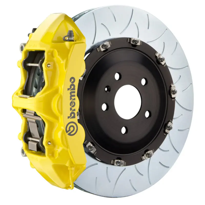 Brembo Gt Big Brake Kit For 2016–2022 Mercedes-Benz Glc-Class – Front, 6-Piston Calipers, 405X34Mm Two-Piece Slotted Rotors (Type 3), Yellow Finish 1