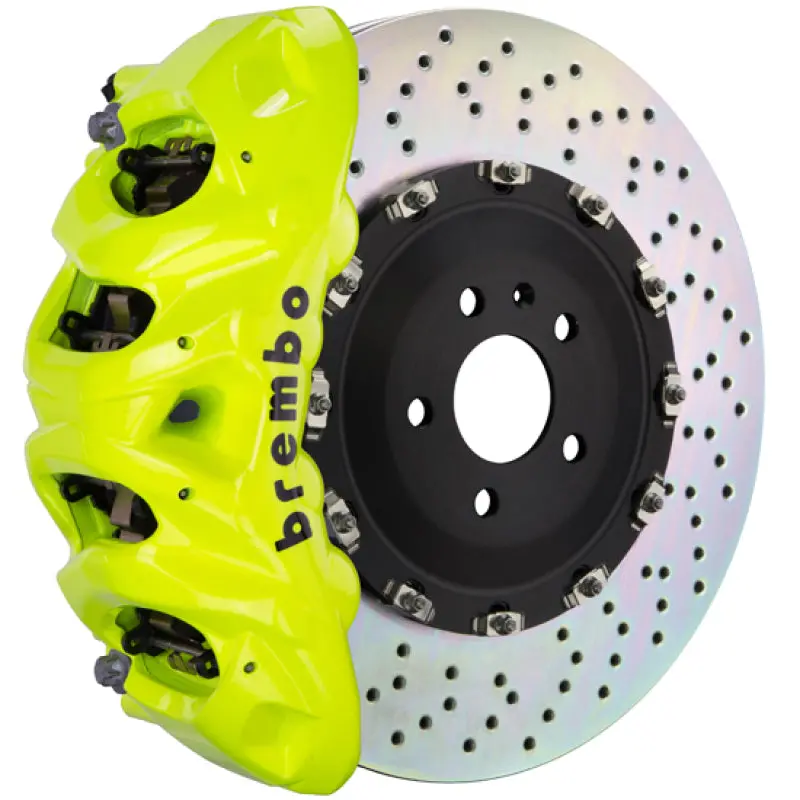 Brembo Gt Big Brake Kit – Front, 4-Piston Calipers With Drilled 412×38Mm Two-Piece Rotors For 2007–2014 Cadillac Escalade/Esv/Ext 1