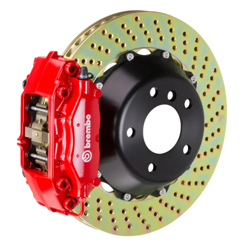 Brembo Gt Rear Big Brake Kit – 4-Piston Calipers With Drilled 345×28Mm Two-Piece Rotors For 2012–2020 Lexus Gs350 1