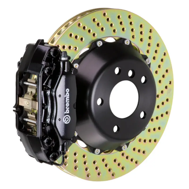 Brembo Rear Gt Big Brake Kit For 2001–2006 Lexus Ls430 – 345X28Mm Drilled Two-Piece Rotors, 4-Piston Calipers 1