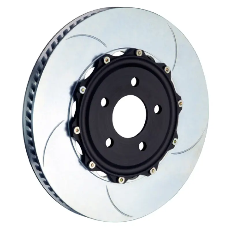 Brembo Rear Two-Piece Slotted Brake Rotors For 2014–2019 Porsche 991 Gt3 / Gt3 Rs – 380X30Mm, Non-Pccb 1