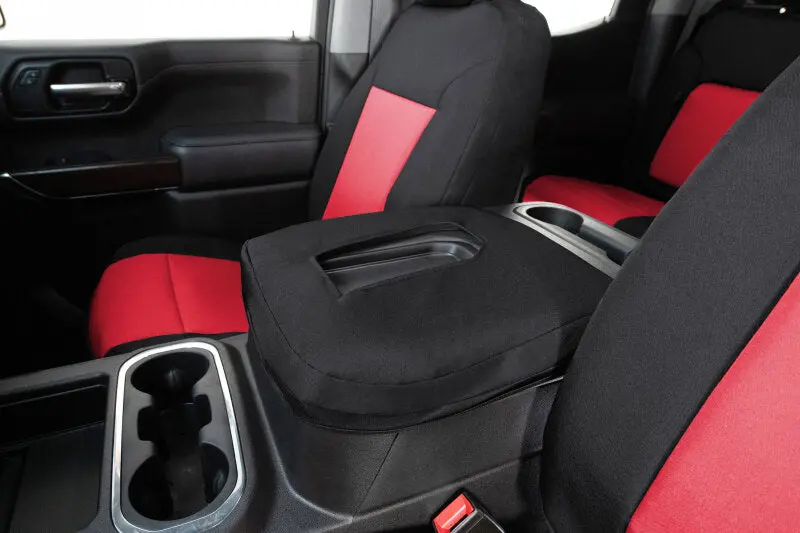 Covercraft Endura Precisionfit Second Row Seat Covers For 2019–2024 Subaru Ascent – Red/Black 1
