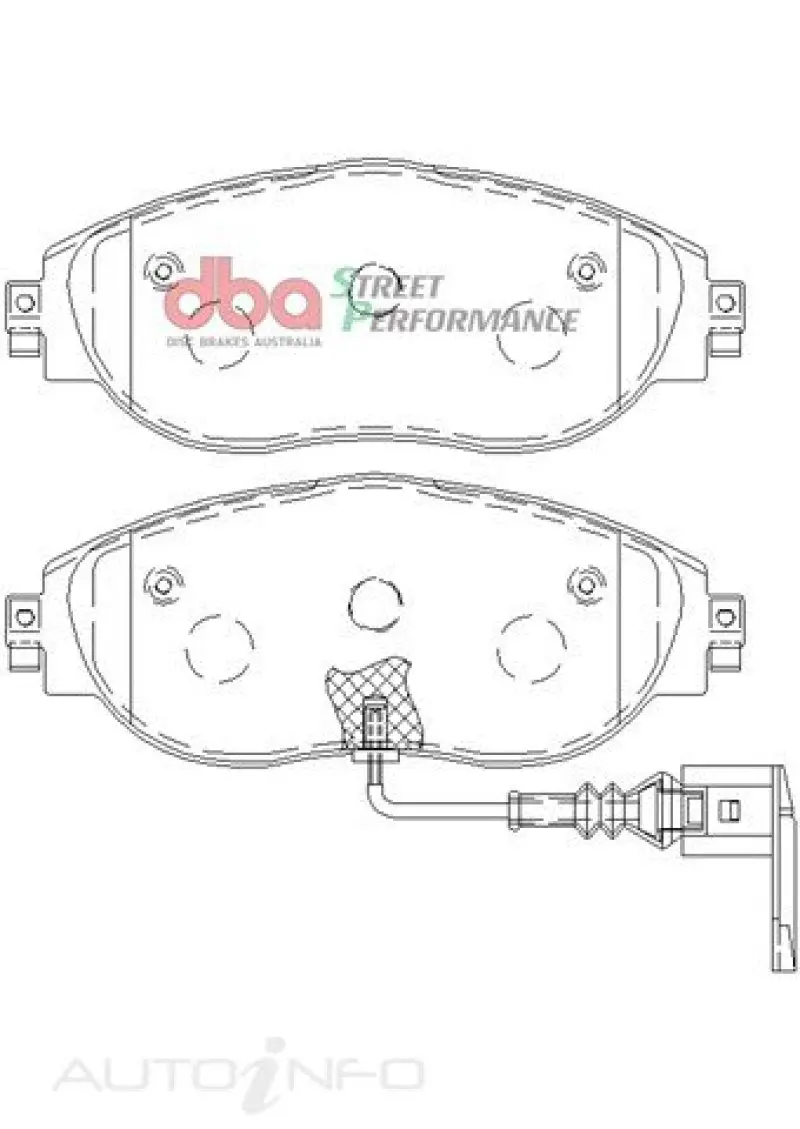 Dba Sp Performance Front Brake Pads For Volkswagen Golf R (Mk7, 2013–2021) 1