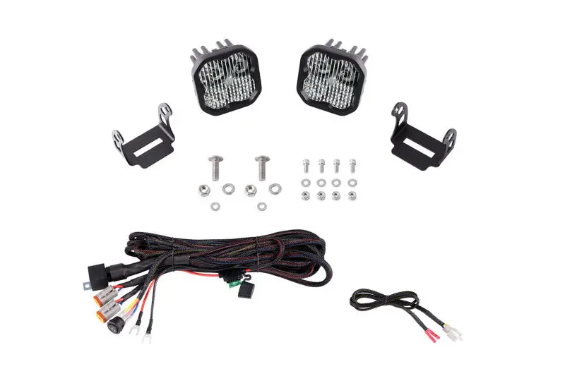 Diode Dynamics Ss3 Led Ditch Light Kit For 2021 Ford Bronco Sport – White Combo Beam 1