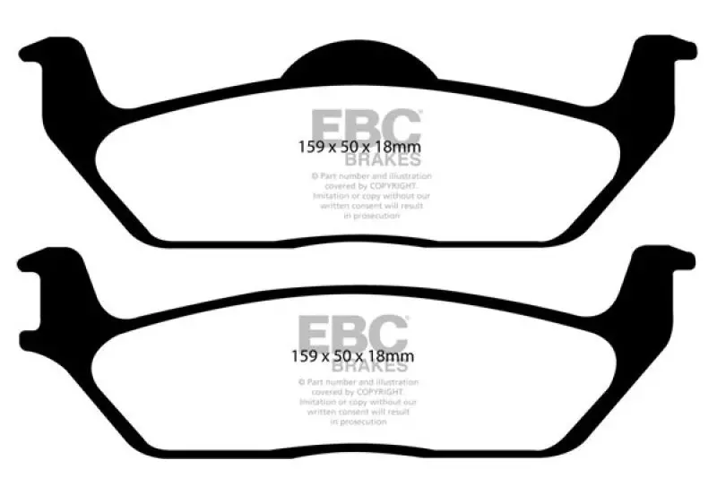 Ebc Greenstuff Rear Brake Pads For 2011 Ford F-150 3.5L Twin-Turbo 2Wd (6-Lug) 2