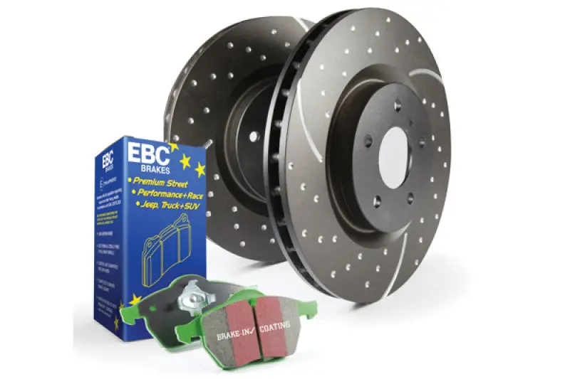 Ebc Greenstuff S10 Brake Kit – Low-Dust Pads & Gd Grooved Rotors 2