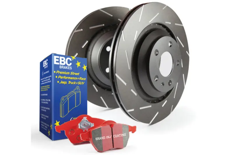 Ebc Redstuff Street Performance Brake Pad And Usr Slotted Rotor Kit 1