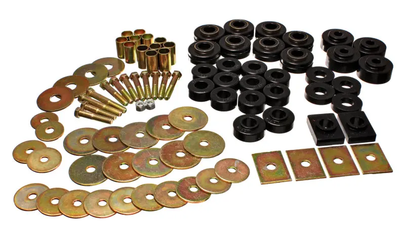 Energy Suspension Black Body Mount Kit For 1964–1967 Buick Century, Regal, Grand National, Skylark, And Special 1
