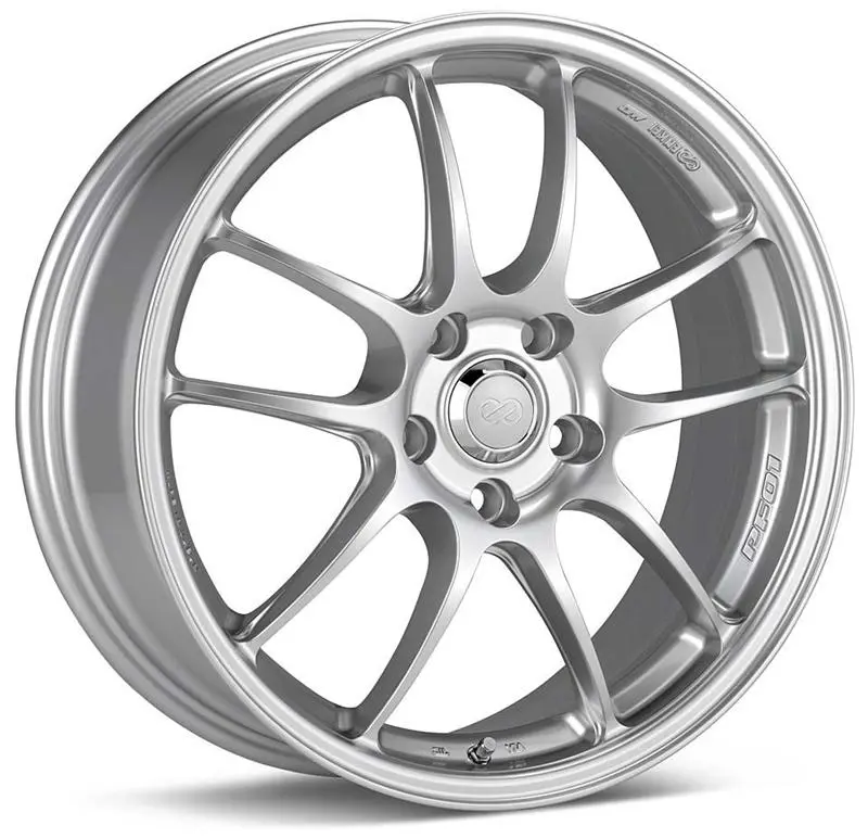 Enkei Pf01 Forged Alloy Wheel – 18X8 Inches, 5X114.3 Bolt Pattern, 40Mm Offset, Silver Finish (Compatible With 2008–2010 Subaru Sti & 2006–2010 Civic Si) 1