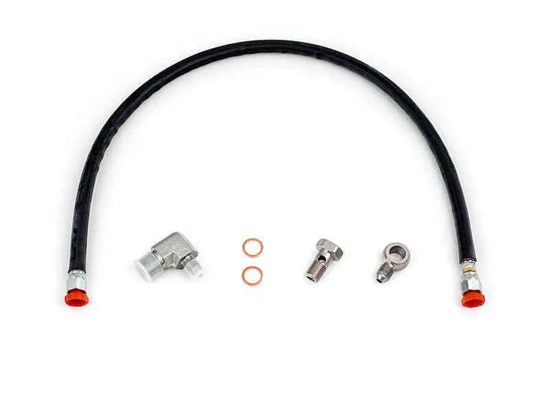 Forced Performance Stainless Steel Braided Oil Feed Line — Dsm 1G Turbo Applications 1