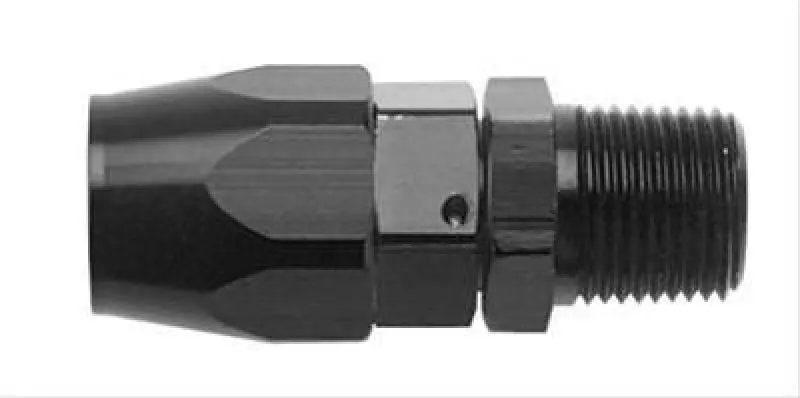 Fragola -6An Straight Hose End With 1/8" Npt Thread – Matte Black 1