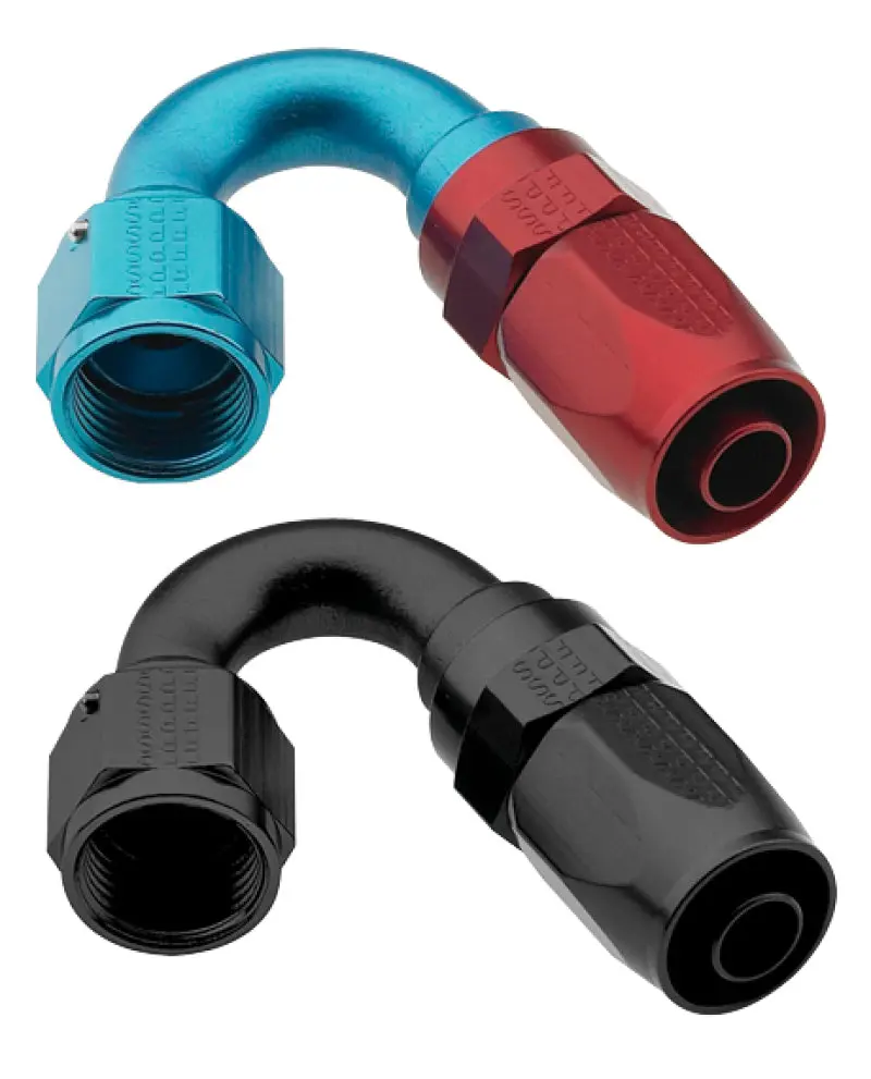 Fragola -8An Female To -6An Male 150° Reducing Hose End Fitting (Black Anodized) 1