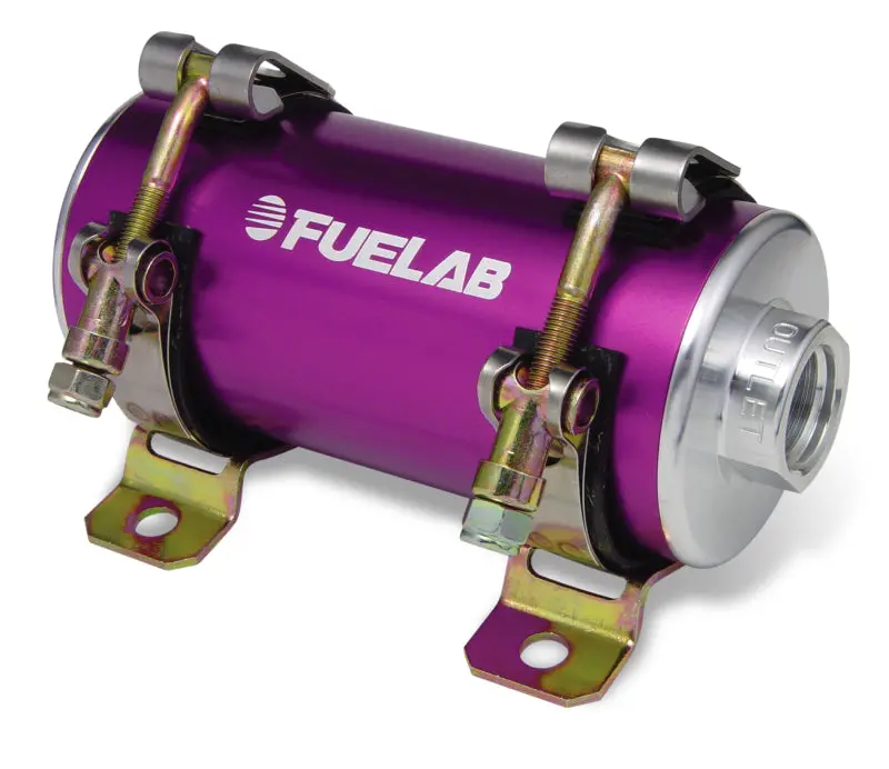 Fuelab Prodigy In-Line Efi Fuel Pump – High-Pressure, 1500-Hp Rated, Purple Anodized Housing 1