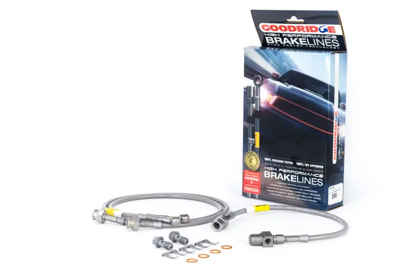 Goodridge Stainless Steel Braided Brake Lines – Fits 1988–1996 Chevy C10, 1992–1996 Suburban, 1995–1996 Tahoe, 1988–1996 Gmc Pickup, And 1995–1996 Yukon Ss 1