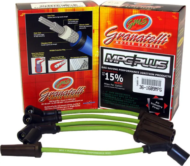 Granatelli Mpg Plus Ignition Wire Set – Enhanced Efficiency For 1988–1990 Honda Prelude 2.0L 4-Cylinder 1