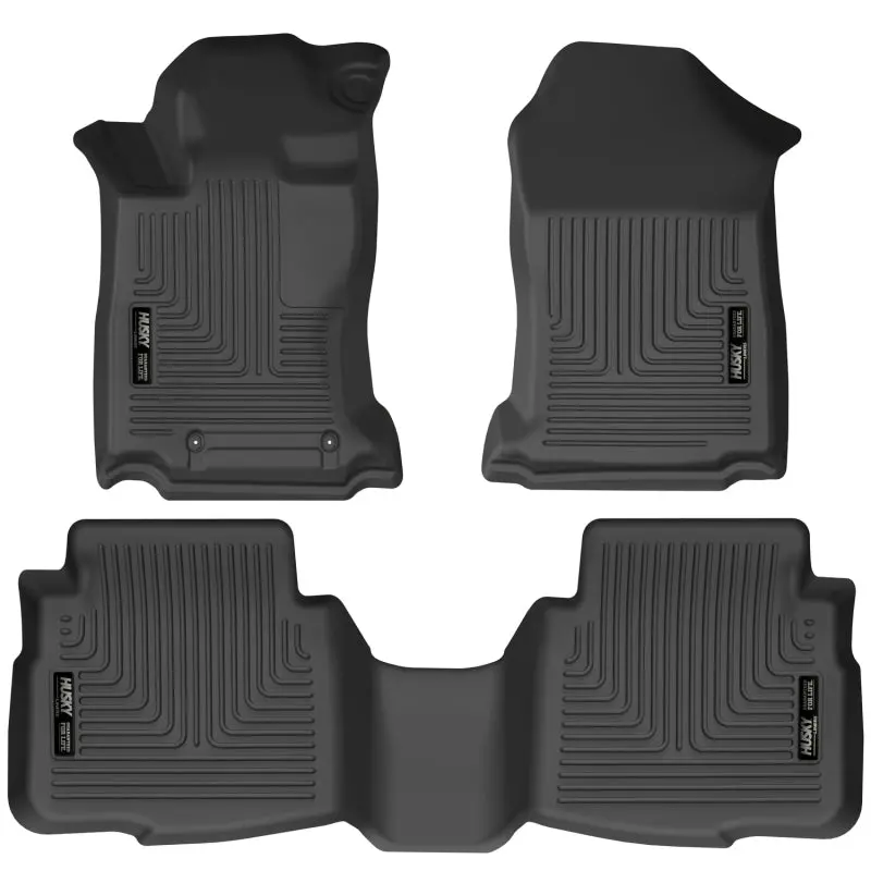 Husky Liners Weatherbeater Front & Second-Row Floor Liners For 2020 Subaru Legacy/Outback (Black) 1