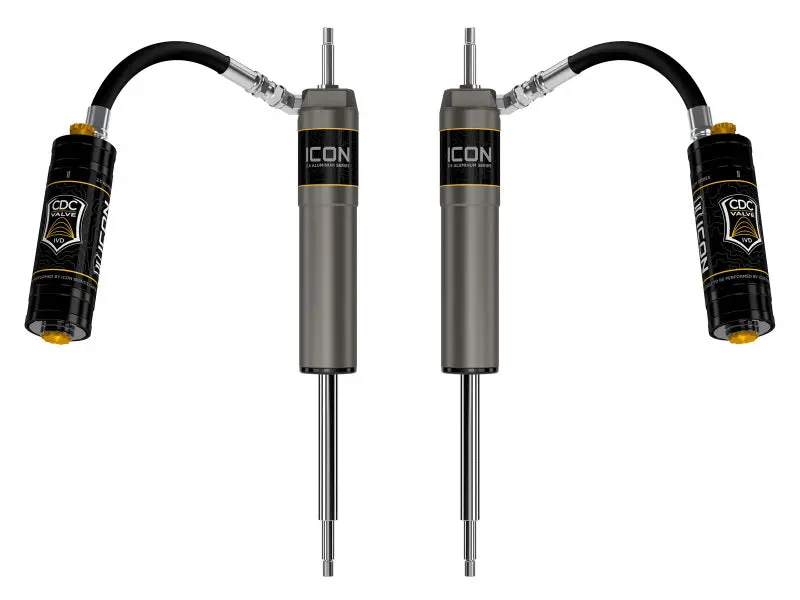 Icon 2.5 Series Remote Reservoir Cdcv Front Shocks For 1997+ Nissan Patrol Y61 (Pair) 1