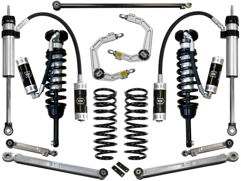 Icon Stage 6 Suspension System For 2003–2009 Toyota 4Runner & Fj Cruiser – 0–3.5" Lift W/ Billet Upper Control Arms 1