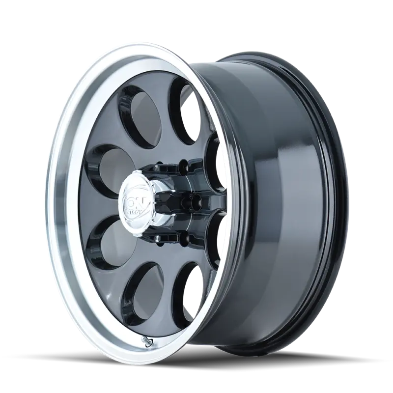 Ion Type 171 Alloy Wheel – 15X8", 6X114.3, -27Mm Offset, 83.82Mm Hub Bore, Black/Machined 1