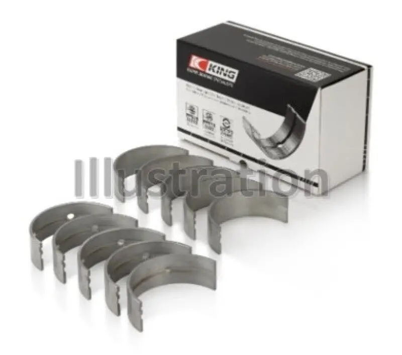 King Engine Bearings Gm 6.6L V8 Duramax Turbo Diesel L5P Late (Osod) Main Bearing Set - Size +0.50Mm 1