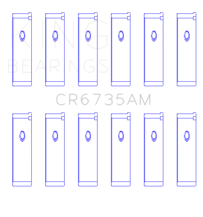 King Mitsubishi 6G74 3000Gt/Dodge Stealth (Size Std) Performance Rod Bearing Set 2