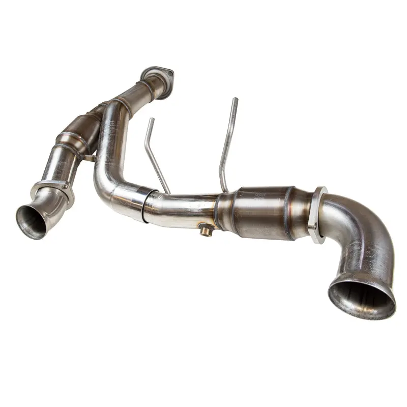 Kooks Stainless Steel Catted Y-Pipe For 2015+ Ford F-150 With 5.0L Coyote Engine (3" Diameter) 1