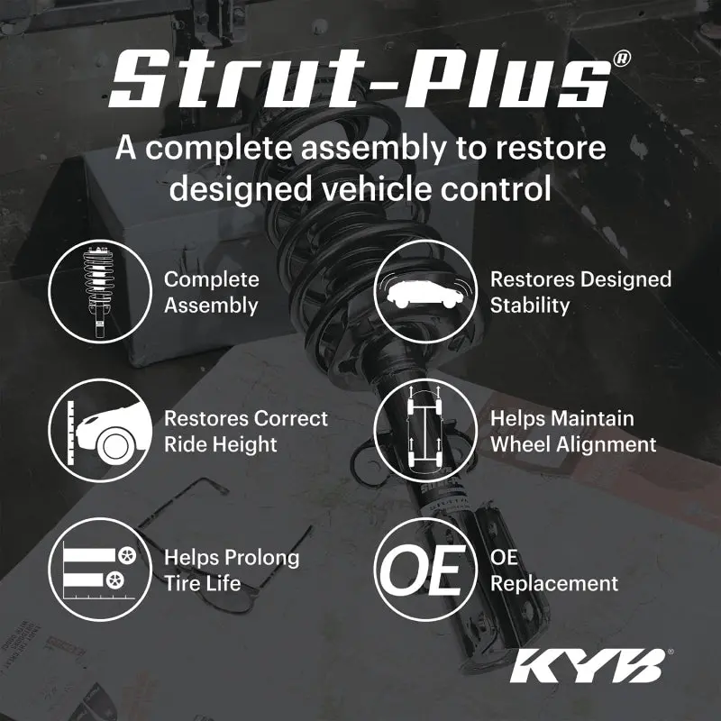 Kyb Strut-Plus Assembly For 2009–2011 Nissan Frontier Pro-4X Rwd And 2013–2019 Desert Runner Rwd – Front 1