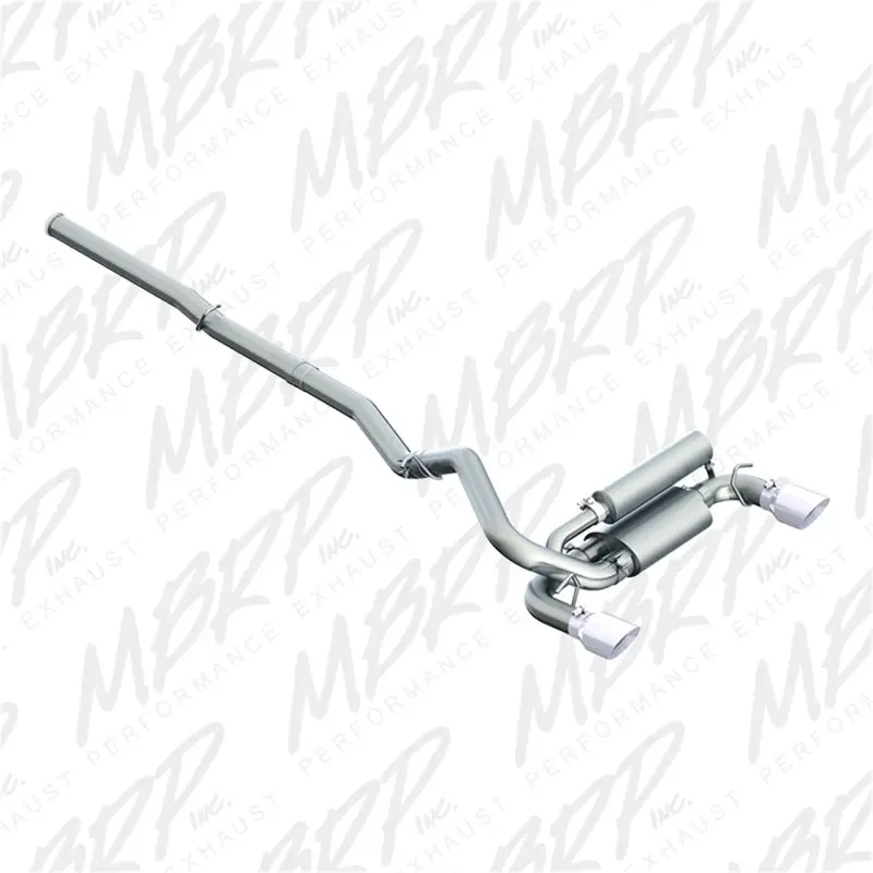 Mbrp Aluminized Cat-Back Exhaust System For 2016+ Ford Focus Rs (3-Inch Dual Outlet) 1