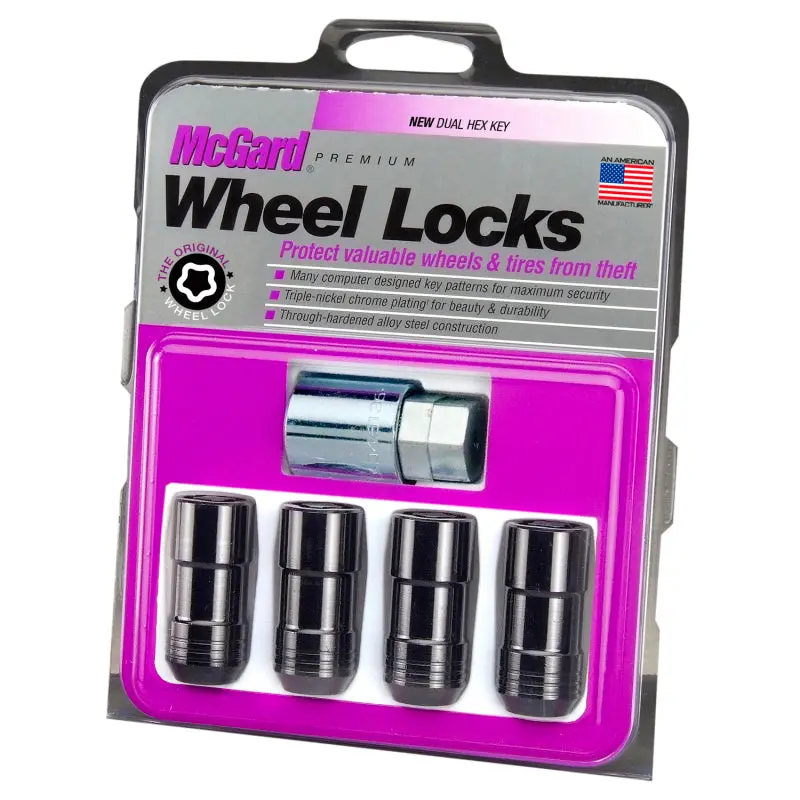 Mcgard Black Wheel Lock Nut Set (4-Pack) – Cone Seat, M14X1.5 Thread, Dual 21Mm/22Mm Hex, 1.965-Inch Length 1
