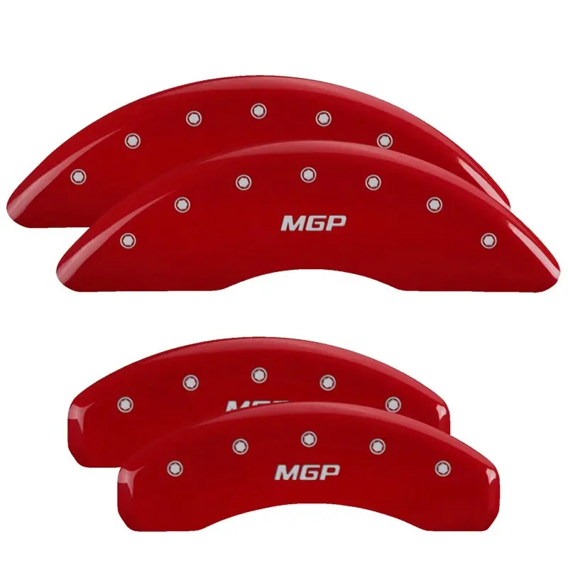 Mgp Engraved 4-Piston Caliper Covers For Chevrolet Camaro Gen 5 – Yellow Finish With Black Chrome Accents 1