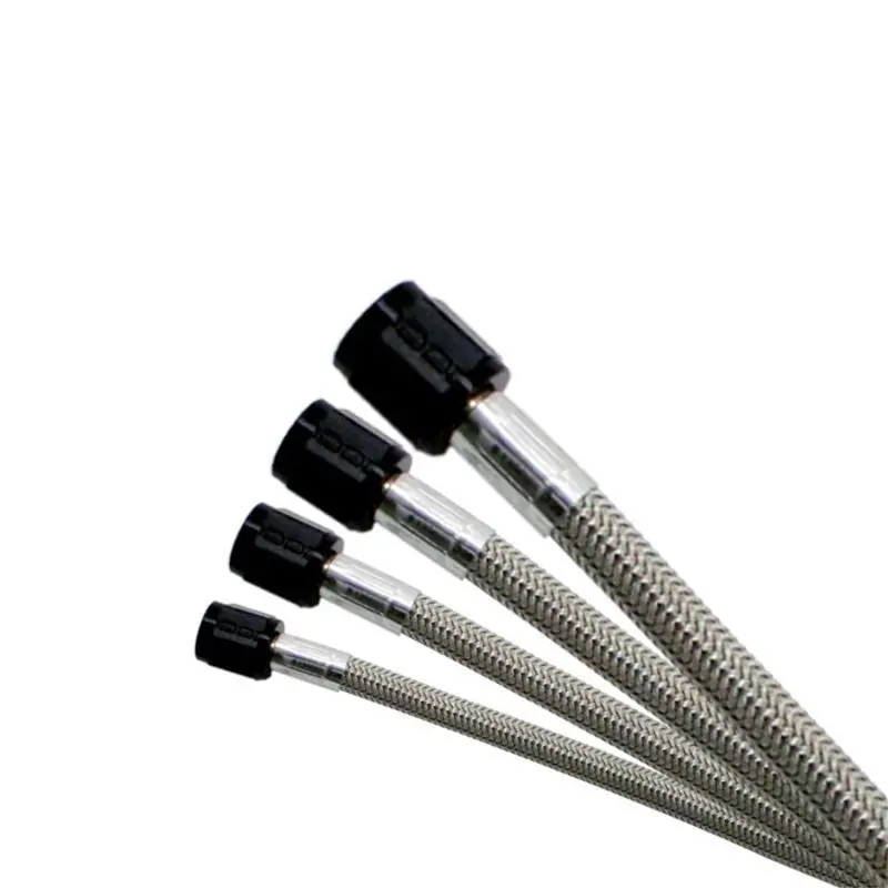 Nitrous Express 6An Stainless Steel Braided Hose – 12 Feet, Black Outer Sheath 1
