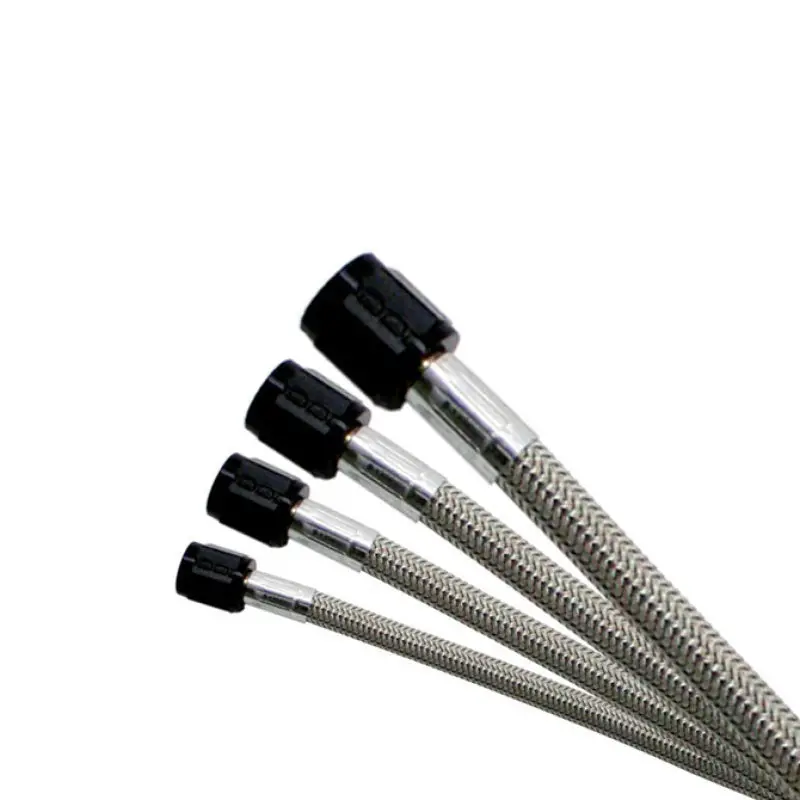 Nitrous Express 6An Stainless Steel Braided Hose – 12 Feet, Black Outer Sheath 2