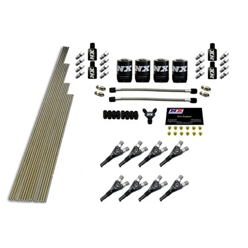 Nitrous Express 8 Cyl Shark Nozzle Intake Plumbing Kit (Incl Hardware) 1