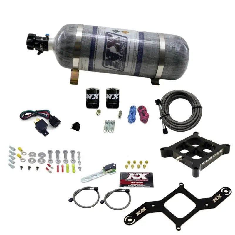 Nitrous Express Pro-Power Crossbar Plate Nitrous Kit – 4150 Flange, 100–500 Hp, Includes Competition Bottle 2