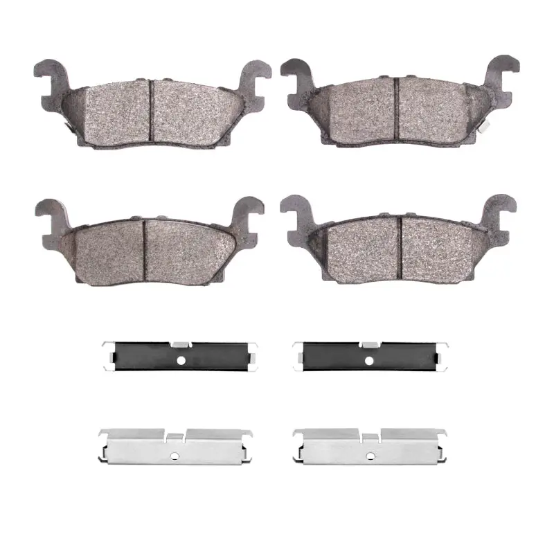 R1 Optimum Oe-Style Rear Brake Pad And Hardware Kit For 2006–2010 Hummer H3 1