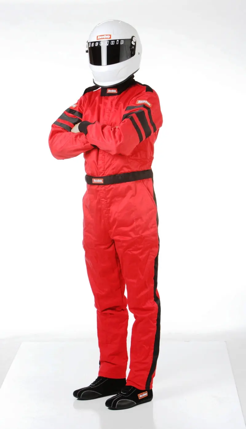 Racequip Sfi-5 Rated Racing Suit — Flame-Resistant Red, Medium Tall Fit 1