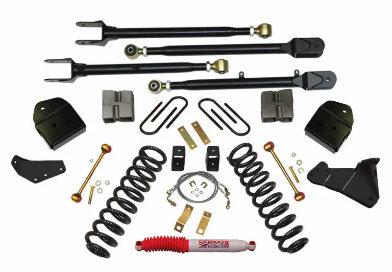 Skyjacker 4-Inch Lift Kit For 2008 Ford F-250 4Wd Diesel With Load-Leveling Shocks 1