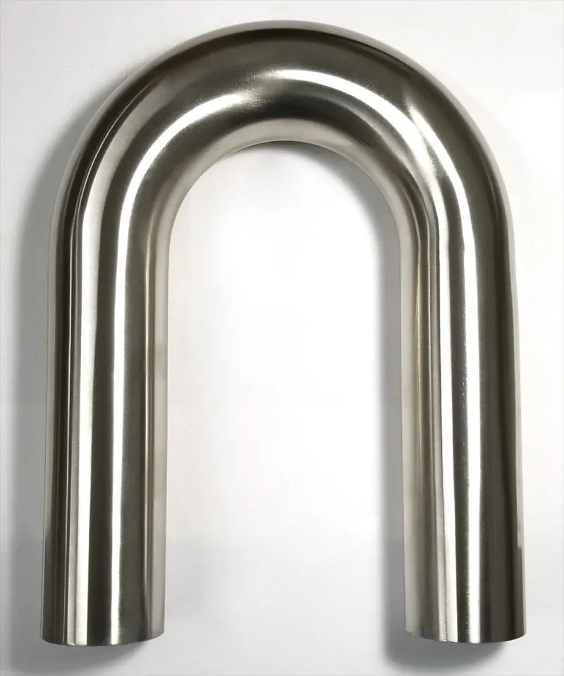 Stainless Bros Mandrel-Bent 180° Tube: 1.5" Od, 1.5D/2.25" Clr, 6" Legs 1