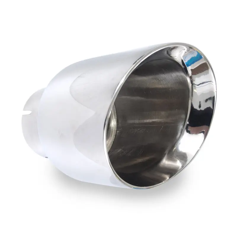 Stainless Works Conical Double-Wall Slash-Cut Exhaust Tip – 4-Inch Body, 2.5-Inch Inlet 1
