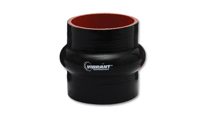Vibrant 4-Ply Reinforced Silicone Hump Hose — 3.25″ I.D., 3″ Length, Black 1