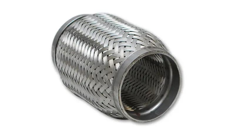 Vibrant Performance Stainless Steel Flex Coupling – 2In Inlet/Outlet, 8In Flexible Length, Inner Braid Liner 1