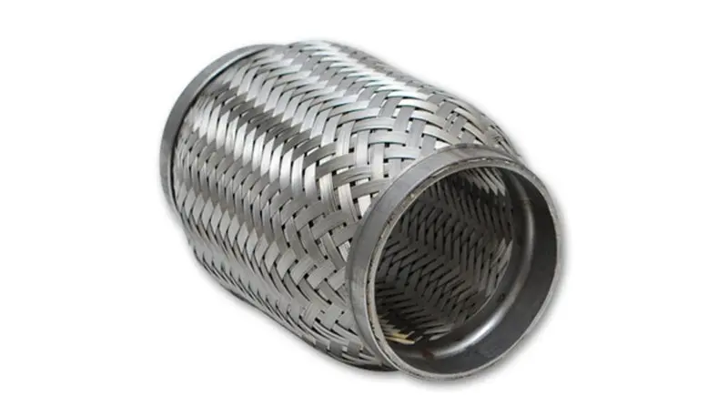Vibrant Performance Stainless Steel Flex Coupling – 2In Inlet/Outlet, 8In Flexible Length, Inner Braid Liner 2