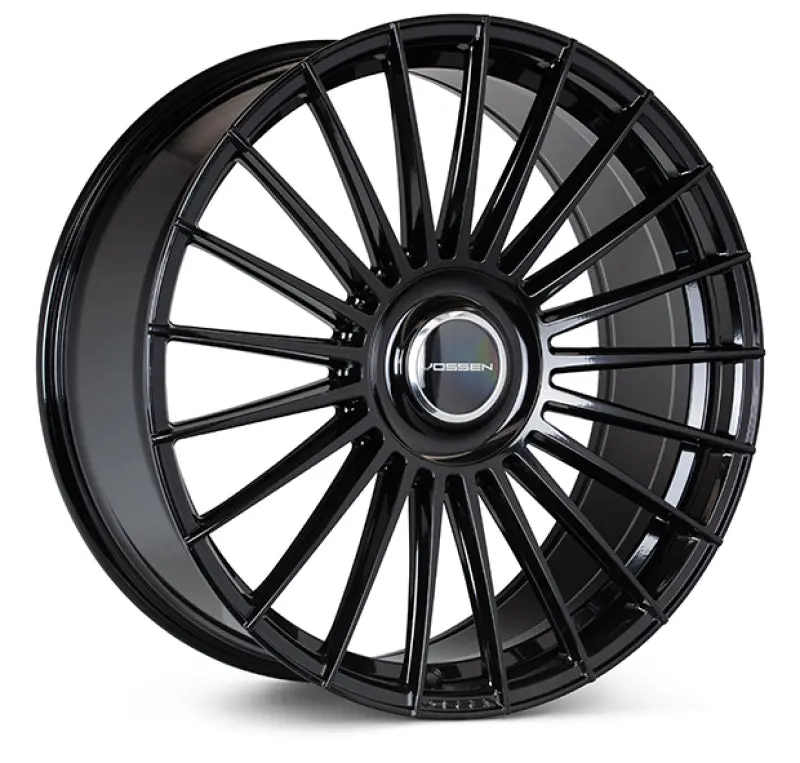 Vossen Hf-8 Gloss Black Forged Wheel – 24X10", 6X139.7 Bolt Pattern, Et25 Offset, 106.1Mm Center Bore, Deep Dish Design 1