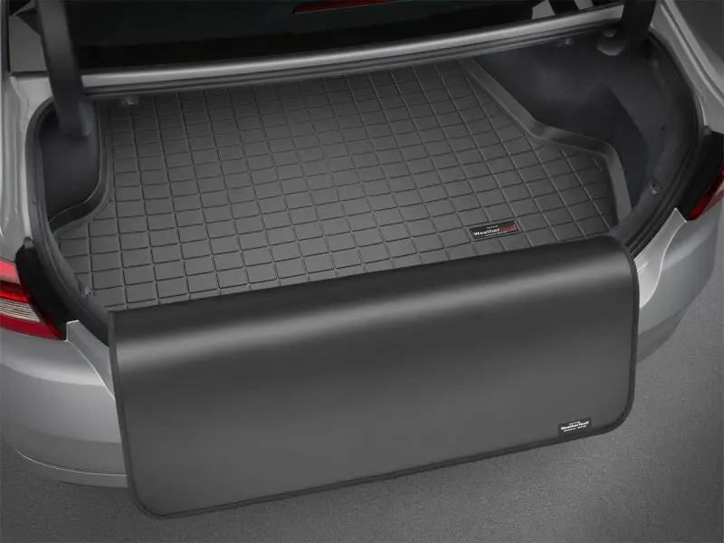Weathertech Custom Cargo Liner With Bumper Protector For 2005–2007 Chrysler Town & Country – Black 2