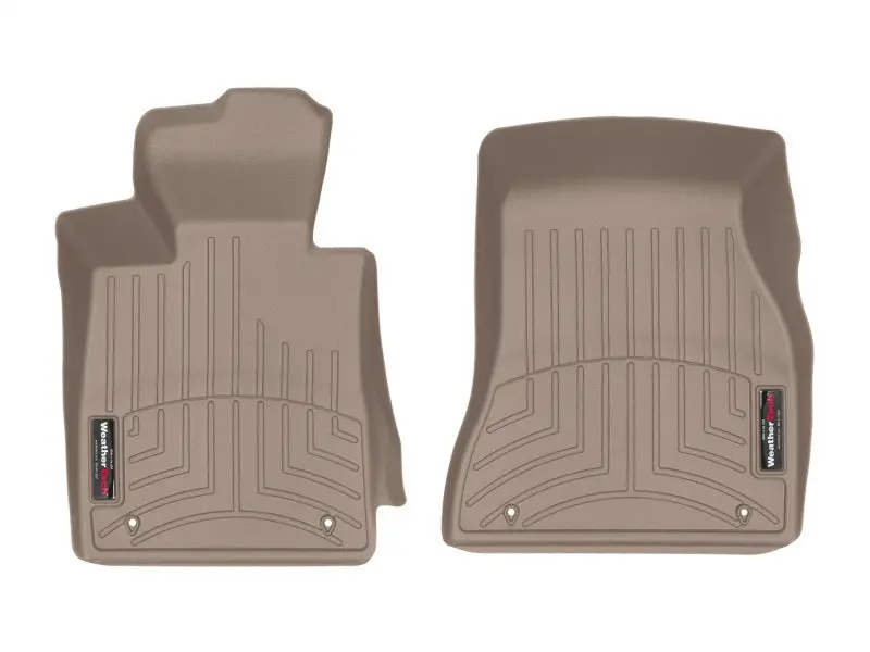 Weathertech Front Floorliners In Tan For 2017–Present Bmw 5-Series Xdrive Models (Not Compatible With Rwd) 1