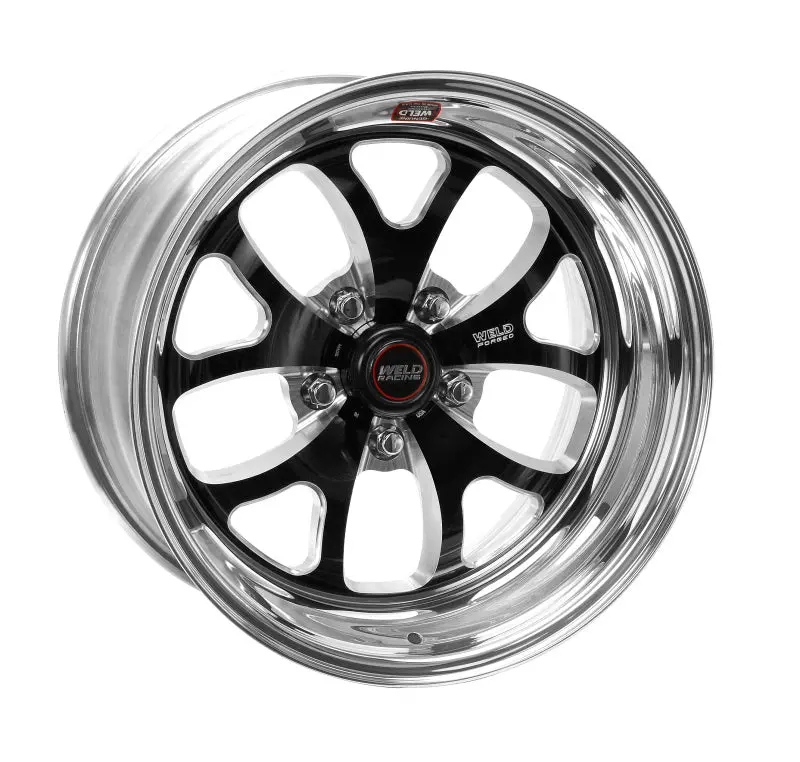Weld S76 17X7 / 5X4.5 Bp / 4.8In. Bs Black Wheel (Medium Pad) - Non-Beadlock 1